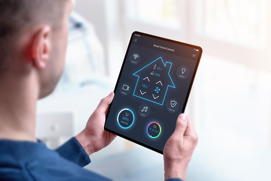 image évoquant une tablette connectée